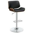 thumbnail image 2 of DeeHome Black and Chrome Adjustable Bar Stool, 2 of 9
