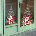 thumbnail image 2 of ziyahi Removable Santa Pattern Wallpaper Christmas Mural Decal Art Wall Door Window Sticker Living Room Decor, 2 of 8