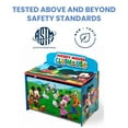 Disney Mickey Mouse Deluxe Wood Toy Box by Delta Children, Greenguard
