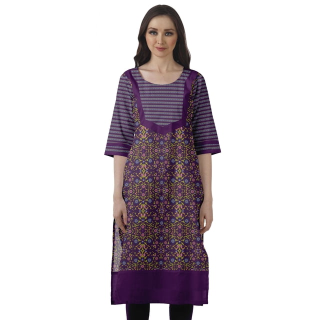 Moomaya Kurti Designer Bollywood Tunique Imprimée Longueur Genou pour Femmes
