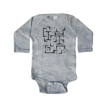 

Inktastic Dark Steel Pattern Gift Baby Boy or Baby Girl Long Sleeve Bodysuit