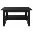 thumbnail image 6 of Modern Jet Black Coffee Table with Shelf, 6 of 6