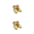 thumbnail image 1 of Ounissouiy Zapatos decorativos de muñeca, juguete deportivo de moda para niños, zapato alto de cuero PU, juguete, adorno de bota de estilo Amarillo 2piezas, 1 of 1