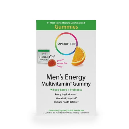 Rainbow Light Men's Energy Multivitamin Gummy 30 pk (Best Vitamin For Men In Their 30s)