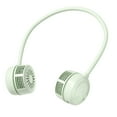 thumbnail image 3 of Ventilador de cuello plegable, silencioso, recargable, para colgar en el cuello, sin aspas, personal Verde, 3 of 9