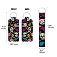 thumbnail image 2 of WIRESTER Lipstick Chapstick Holder Keychain Neoprene Lip Balm Holder Cover With Wristlet Keychain Lanyard for Women - Colorful Sugar Skulls, 2 of 6