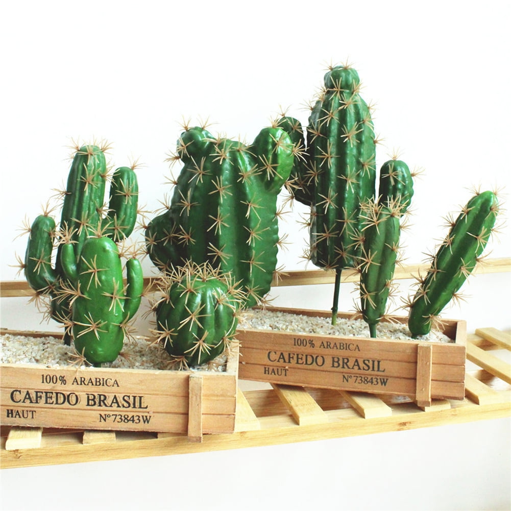 Artificial Succulents Plants Fake Bonsai Cactus Home Garden Wedding Decoration 