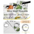 thumbnail image 6 of Vegetables Blackout Curtains, Light Blocking Print Window Curtains, Watercolor Farmhouse Fruits Thermal Insulated Window Drapes for Living Room Kitchen Cafe 2 Panels, 84"W x 84"L, 6 of 9