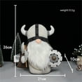 thumbnail image 6 of Christmas Gnome Doll Viking Knight Scandinavian Elf Dwarf Sherlock Plush Unique Stuffed Doll Decor, 6 of 6