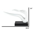thumbnail image 5 of Finesse Decor Saggita Abstract Resin Sculpture, White, 5 of 8