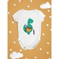 thumbnail image 3 of Image Conscious Dinosaur With Puppies Bodysuit Infant -Jay Fleck Designs, Unisex 24 Months, 3 of 4