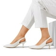 thumbnail image 5 of DREAM PAIRS Women's Kitten Heel Slingback Pointed Closed Toe Low Stiletto Heels Dress Bridal Elegant Wedding Pumps Shoes, 5 of 6