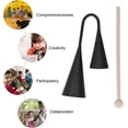 thumbnail image 4 of Campana de Agogo, Agogo melódico de metal latino, incluye palo de madera, instrumento de percusión para reuniones familiares, regalo de cumpleaños, 4 of 5