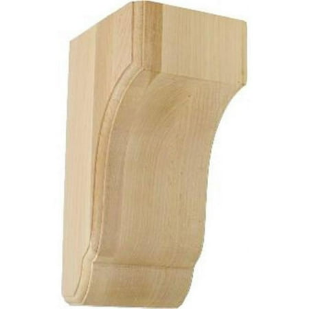 Ekena Millwork 4 3/4"W x 5 1/2"D x 10"H Capistrano Mission Corbel, Alder