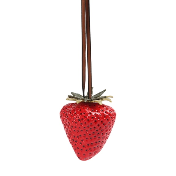 Aesthetic Keychain Charm,Resin Strawberry Bag Charm Pendant Strawberry Keychains Hanging Ornament for Womens