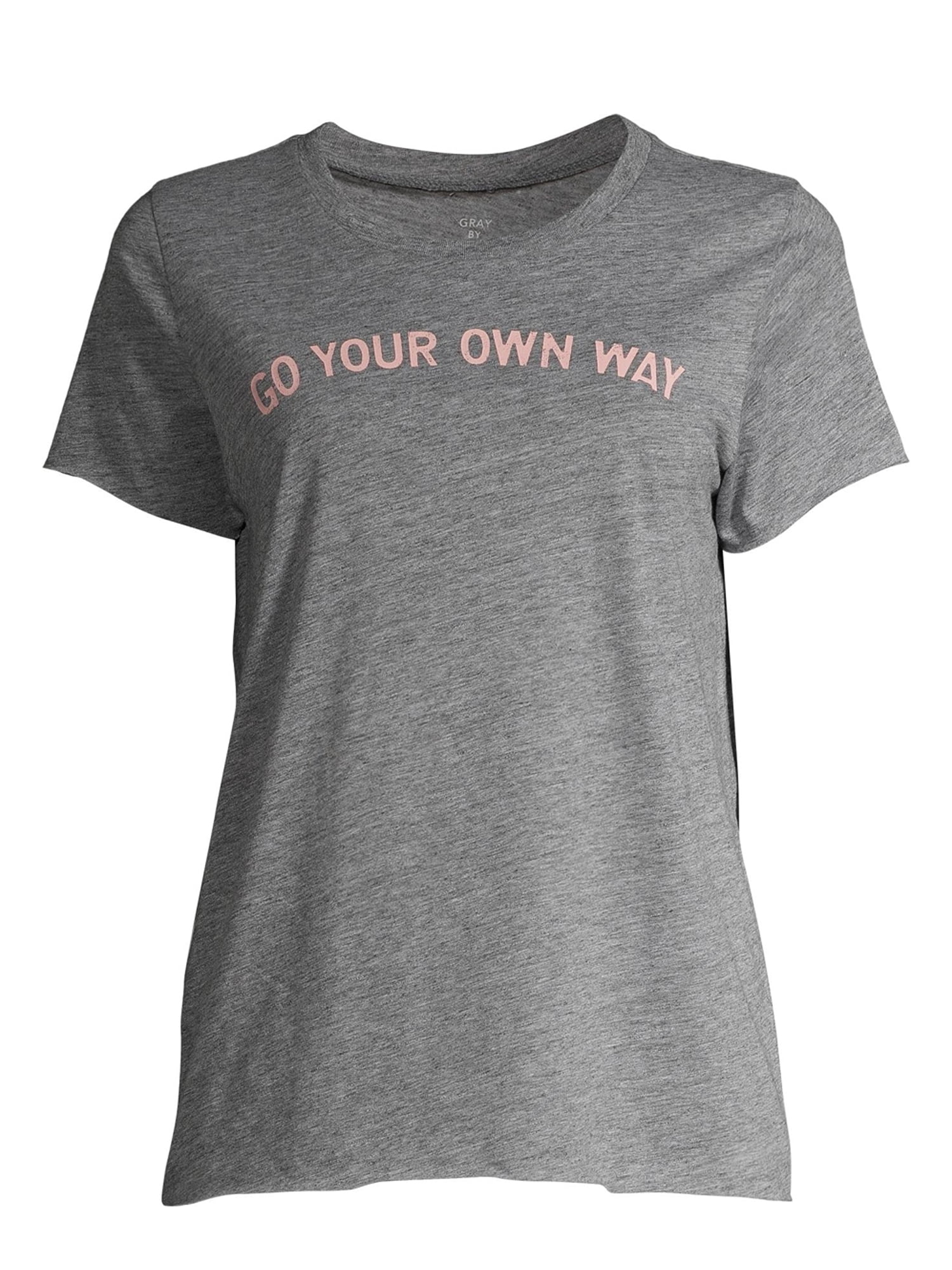 Gray by Grayson Social Women's Go Your Own Way Short Sleeve Graphic T-Shirt