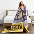 thumbnail image 4 of Minnesota Flannel Throw Blanket ，Football Style Pride Paint Travel Blanket Gifts for Men Women Boy Decor Sofa Bed 50"x40", 4 of 6