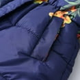 thumbnail image 3 of XXWXYD Kids Boys Girls Floral Print Winter Coat, Cotton Parka Hooded Snowsuit Jacket, Warm F𝗎r-Lined Windproof Puffer Outerwear, Thicken Down Insulated Waterproof, 3 of 8