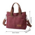 thumbnail image 2 of HGIEYS Women's Small Canvas Tote Purses Casual Multi-pocket Shoulder Crossbody Bag Everyday Handbags, 2 of 7