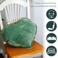 thumbnail image 3 of QJUHUNG Coussin Décoratif en Forme de Feuille 3D 20 x 20 Pouces Vert, Lot de 2, 3 of 7