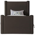 thumbnail image 3 of Meridian Furniture Elias Brown Boucle Fabric Twin Bed, 3 of 9