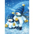 thumbnail image 2 of Cuadros Decorativos Resina diamante pintura 5D dos muñeco de nieve diamante bordado dibujo para regalo de pared Tmvgtek embutido en tela, 2 of 9