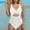 Blue, variant on Bpmpbo Summer Women's Solid Color One-Piece Swimsuits With Push Up Abdominal Control Swimsuit on Clearance