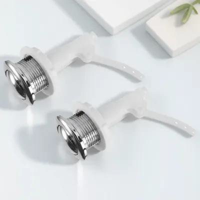 AURARMLET 2Ud Botón De Empuje Para De Inodoro Material Plástico Resistente Uso Doméstico