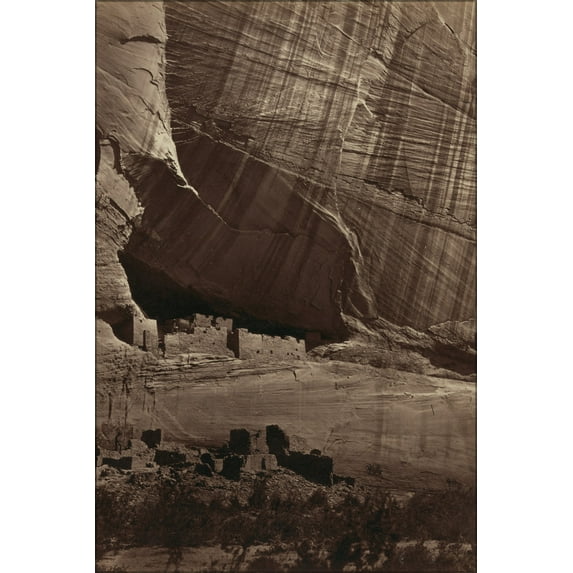 24"x36" Gallery Poster, Ruins of an Anasazi pueblo, called the White House, in Canyon de Chelly, present day Arizona.1873
