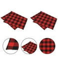 thumbnail image 4 of 2-Pack Kitchen Dish Towels Set, Polyester Cleaning Cloths for Household, Multipurpose Use in Black and Red Colors, 4 of 7