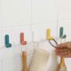 thumbnail image 4 of 4pcs Nordic Wall-mounted Hangers J-hook Kitchen Bathroom Door Sundries Hooks, 4 of 5