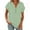 Green, variant on ZyeKqe Womens T Shirts Cap Sleeve Tops Button up V Neck Top Solid Color Basic Summer Tees Tops