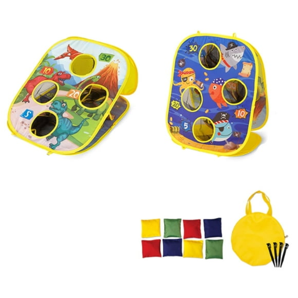 YOPTOP Outdoor Kids Toys for Boys Games - Bean Bag Toss Game Set Age 3 4 5 6 7 8 Year Old Toddler Girl - Double-Sided Outside Toys 4-8 Birthday