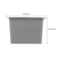 thumbnail image 6 of PENIKOKO Grey Silicone Cement Planter Mold for Small Plants, Reusable 1-Pack for Garden Pots, 6 of 8