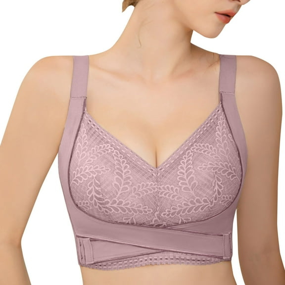 Sngxgn Women's Comfort Wireless, Seamless Cooling T-Shirt Bra(Pink,34)