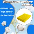 thumbnail image 5 of AUQ 8Pcs Microfiber Kitchen Towels,Even Textured Wiping Surface Dish Towels,Smooth Fluffy Fiber Layer Small Towels,Yellow,11.81*11.81*0.39in, 5 of 7