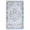 thumbnail image 2 of SAFAVIEH Arizona Alaia Medallion Polyester Area Rug, Blue/Beige, 9' x 12', 2 of 13