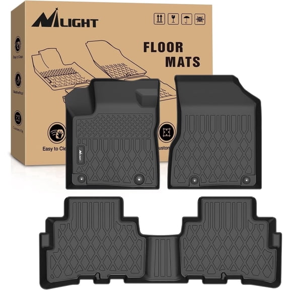 Nilight TPE Floor Mats for Nissan Murano 2017 2018 2019 2020 2021 2022 2023 2024, All Weather Custom Fit Heavy Duty Floor Liners
