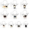thumbnail image 3 of 2026 Graduation Commemorative Keychains - Inspirational keychain gifts for graduating college, middle school, and high school students, including designs featuring graduation caps, books，1 in., 3 of 6