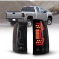 thumbnail image 2 of Led Tail Lights Assembly for 2008-2013 Chevy Silverado 1500 and 2008-2014 Chevy Silverado 2500 3500,Taillights for 2007 Chevy Silverado 1500 2500 3500 New Body w/Led Sequential Turn Signals-Smoke Lens, 2 of 12