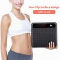 thumbnail image 2 of Báscula digital de baño para peso corporal, báscula de alta precisión con plataforma grande de silicona antideslizante y pantalla LCD digital, capacidad de 180 kg (400 lb) (negra), 2 of 5