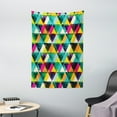 thumbnail image 1 of Indie Tapestry, Watercolor Triangles Pattern Modern Vibrant Colorful Geometric Grunge Abstract Design, Wall Hanging for Bedroom Living Room Dorm Decor, 40W X 60L Inches, Multicolor, by Ambesonne, 1 of 2