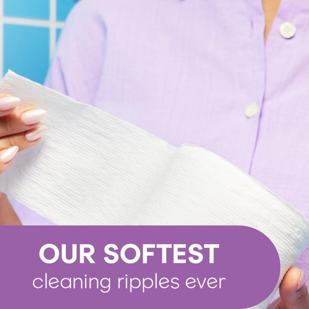 Ultra Comfort Toilet Paper with Cushiony CleaningRipples Texture, 32 Family Mega Rolls = 144 Regular Rolls (8 Packs of 4)