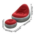 thumbnail image 2 of A Inflatable Lazy Sofa Seat With Backrest And Armrest For Indoor And Outdoor Use Portable And Easy To Fold For Storage One Piece Included Provides Comfortable Seating For Leisure And Relax, 2 of 9