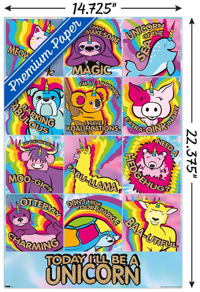 Ellie Ripberger - Unicreatures Wall Poster, 14.725" x 22.375"