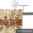 thumbnail image 5 of Rusitc Star Berries Curtains Valances for Home Decor Vintage Star on Country Farmhouse Thermal Insulated Room Darkening Curtain for Dinning Room 54 by 18 in, 1 Panel, 5 of 6