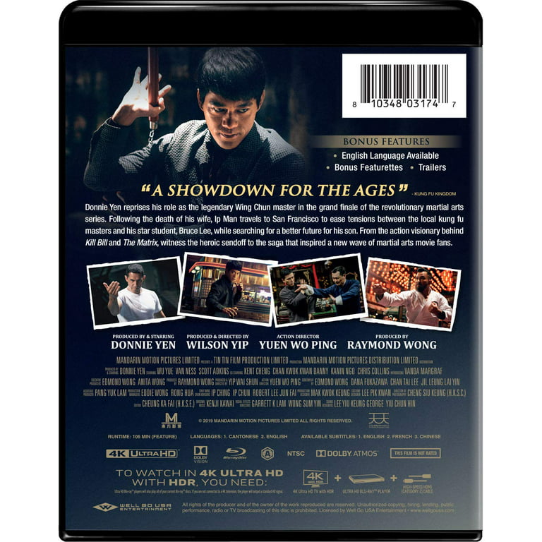 Ip Man 4: Finale (4K Ultra HD + Blu-ray), Well Go USA, Action & Adventure