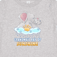 thumbnail image 4 of Inktastic Grandma's Ray of Sunshine Cute Elephants Rainclouds and Sun Boys or Girls Baby T-Shirt, 4 of 5