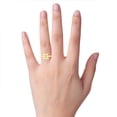 thumbnail image 4 of Gemini Zodiac Sign Diamond Ring In Solid 14k Yellow Gold, 4 of 6