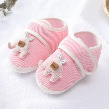 

PROMOTION SALES!Infant Sneakers Baby Boys Girls Crib Shoes Soft Anti-slip Sole Toddler Casual Shoes Cozy Cartoon Elephant First Walker Newborn Prewalker 0-18M